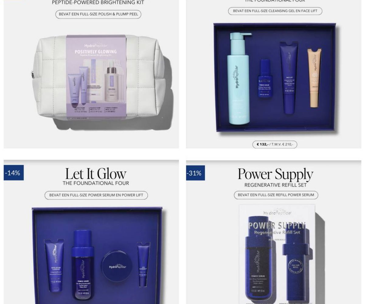 HydroPeptide Holiday kits